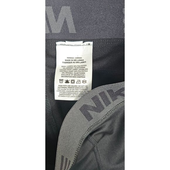 Nike Pro Dri-Fit Compression Training Tights Black Large Athletic Workout Pants - Picture 9 of 11